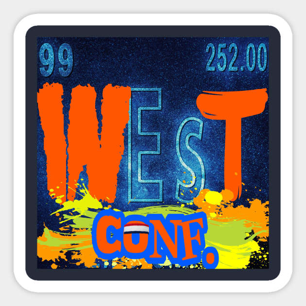 WEST CONF CHEMISTRY Sticker by ALLEYHOP